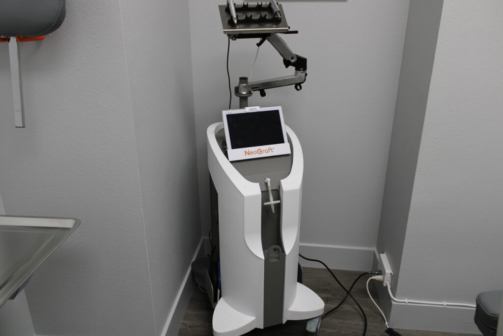 NeoGraft® hair transplant treatment day at Revive Mens Hair Clinic