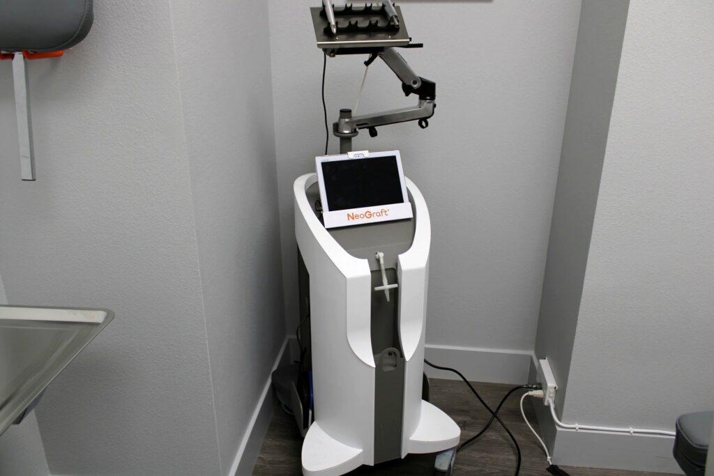 Two NeoGraft systems on the red carpet at Revive Mens Hair Clinic